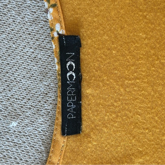 Papermoon Mustard Floral Blouse - Picture 5 of 8